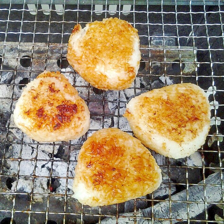 バーベキュー☆焼肉のたれで焼きおにぎり